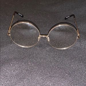 Clear Gold Rimmed Glasses